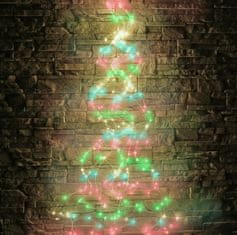 Malatec Karácsonyi fények angyalhaj 200 LED RGB a karácsonyfára
