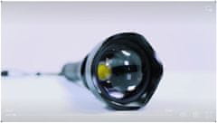 Malatec Alu. újratölthető vízálló LED P70 kézi lámpa USB 13600mAh 4500lm