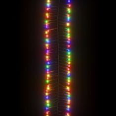 Vidaxl színes fényű fürtös PVC LED-szalag 2000 LED-del 17 m 343247