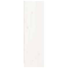 Vidaxl fehér tömör fenyőfa könyvszekrény 70 x 33 x 110 cm 836142