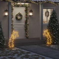 Greatstore karácsonyi hullócsillag fénydekoráció cövekekkel 115 LED 89 cm