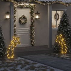 Greatstore karácsonyi hullócsillag fénydekoráció cövekekkel 115 LED 89 cm