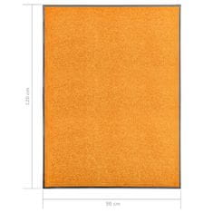 Vidaxl narancssárga kimosható lábtörlő 90 x 120 cm 323454