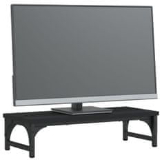 Greatstore fekete szerelt fa monitorállvány 55 x 23 x 14 cm