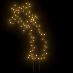 Greatstore karácsonyi hullócsillag fénydekoráció cövekkel 80 LED 62 cm