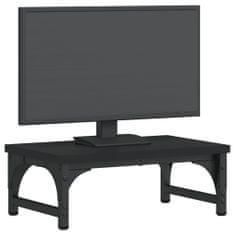 Greatstore fekete szerelt fa monitorállvány 37 x 23 x 14 cm