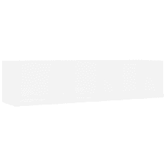 Vidaxl fehér forgácslap CD-tartó fali polc 75 x 18 x 18 cm (801310)