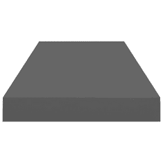 Vidaxl magasfényű szürke MDF fali polc 60 x 23,5 x 3,8 cm (323790)