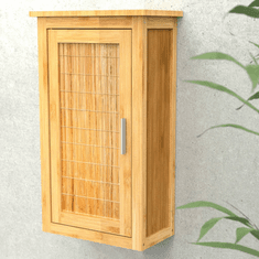 Eisl bambusz magasszekrény ajtóval 40 x 20 x 70 cm (438821)