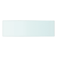 Vidaxl 2 db átlátszó üveg paneles polc 50 x 15 cm (3051558)