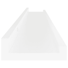 Vidaxl 4 db fehér fali polc 80 x 9 x 3 cm (326662)