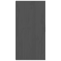 Vidaxl szürke tömör fenyőfa faliszekrény 30 x 30 x 60 cm (813489)