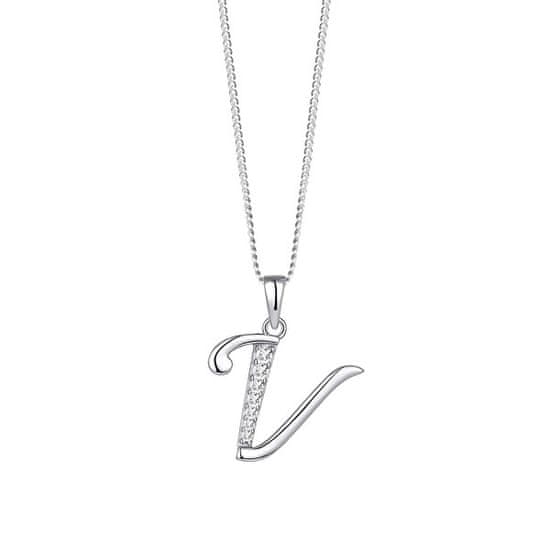 Preciosa Ezüst nyaklánc "V" betű 5380 00V (lánc, medál)