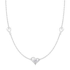 Preciosa Romantikus ezüst nyaklánc Clarity cirkónium kővel Preciosa 5386 00