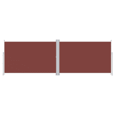 Vidaxl barna behúzható oldalsó napellenző 220 x 600 cm (318015)