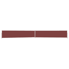 Vidaxl barna kihúzható oldalsó terasz-napellenző 140 x 1200 cm (313390)
