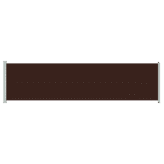 Vidaxl barna kihúzható oldalsó terasz-napellenző 600 x 160 cm (313380)