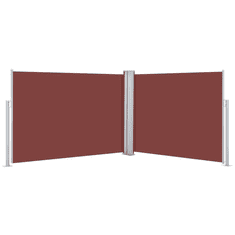 Vidaxl barna behúzható oldalsó napellenző 120 x 1000 cm (48481)