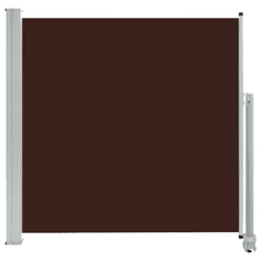 Vidaxl barna behúzható oldalsó terasz napellenző 160 x 300 cm (48349)