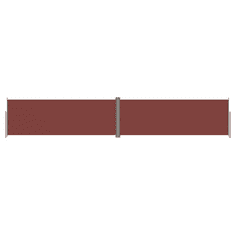 Vidaxl barna behúzható oldalsó napellenző 180 x 1000 cm (318039)