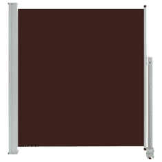 Vidaxl barna behúzható oldalsó teraszi napellenző 140 x 300 cm (48346)