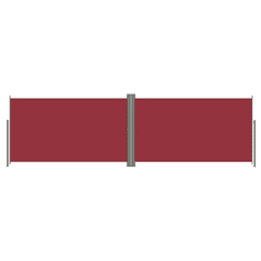 Vidaxl piros behúzható oldalsó napellenző 180 x 600 cm (318005)