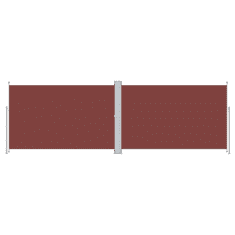 Vidaxl barna behúzható oldalsó napellenző 200 x 600 cm (318009)