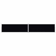 Vidaxl fekete behúzható oldalsó napellenző 200 x 1200 cm (318078)