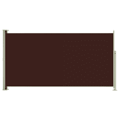 Vidaxl barna behúzható oldalsó terasznapellenző 160 x 300 cm (317841)
