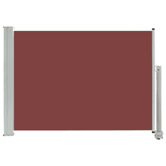 Vidaxl barna kihúzható oldalsó terasz napellenző 80 x 300 cm (48361)