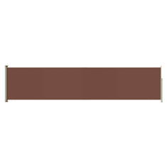 Vidaxl barna kihúzható oldalsó terasznapellenző 140 x 600 cm (317957)