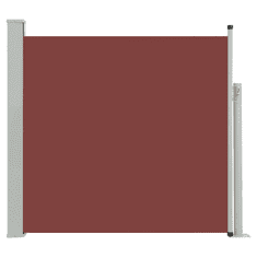 Vidaxl barna kihúzható oldalsó teraszi napellenző 170 x 300 cm (48369)