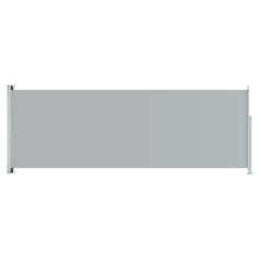 Vidaxl szürke behúzható oldalsó terasznapellenző 220 x 600 cm (317980)