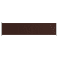 Vidaxl barna kihúzható oldalsó terasz-napellenző 140 x 600 cm (313374)