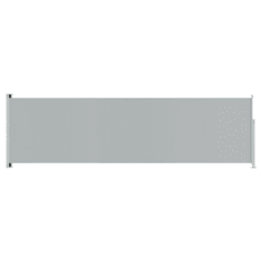 Vidaxl szürke behúzható oldalsó terasznapellenző 180 x 600 cm (317968)