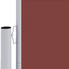 Vidaxl barna behúzható oldalsó napellenző 220 x 600 cm (318015)