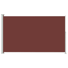 Vidaxl barna behúzható oldalsó terasznapellenző 180 x 300 cm (313402)