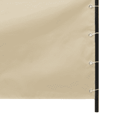 bézs oxford-szövet erkélyparaván 120 x 240 cm