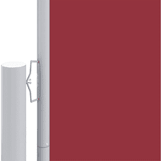 Vidaxl piros behúzható oldalsó napellenző 160 x 1000 cm (318035)