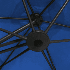 Vidaxl azúrkék kültéri napernyő acélrúddal 300 cm (47319)