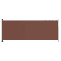 Vidaxl barna behúzható oldalsó terasznapellenző 117 x 300 cm (317873)