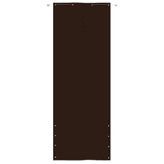 Vidaxl barna oxford-szövet erkélyparaván 80 x 240 cm (148558)