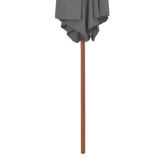 Vidaxl antracitszürke kültéri napernyő farúddal, 270 cm (44515)