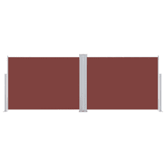 Vidaxl barna behúzható oldalsó napellenző 120 x 1000 cm (48481)
