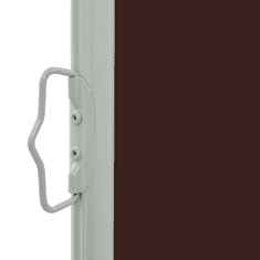 Vidaxl barna behúzható oldalsó teraszi napellenző 140 x 300 cm (48346)