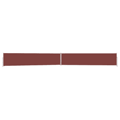 Vidaxl barna kihúzható oldalsó terasz-napellenző 170 x 1200 cm (313396)