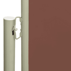Vidaxl barna behúzható oldalsó terasznapellenző 160 x 600 cm (317963)