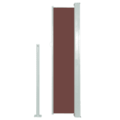 Vidaxl barna kihúzható oldalsó terasznapellenző 140 x 300 cm (317879)
