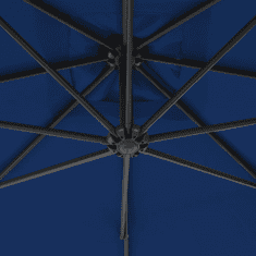 Vidaxl azúrkék konzolos napernyő acélrúddal 300 cm (312509)