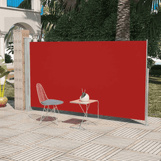 Vidaxl veranda, terasz válaszfal 160 x 300 cm piros (41046)